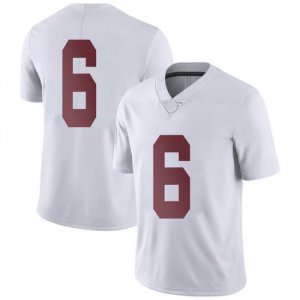 NCAA Men's Alabama Crimson Tide #6 Trey Sanders Stitched College Nike Authentic No Name White Football Jersey TY17U27ZW